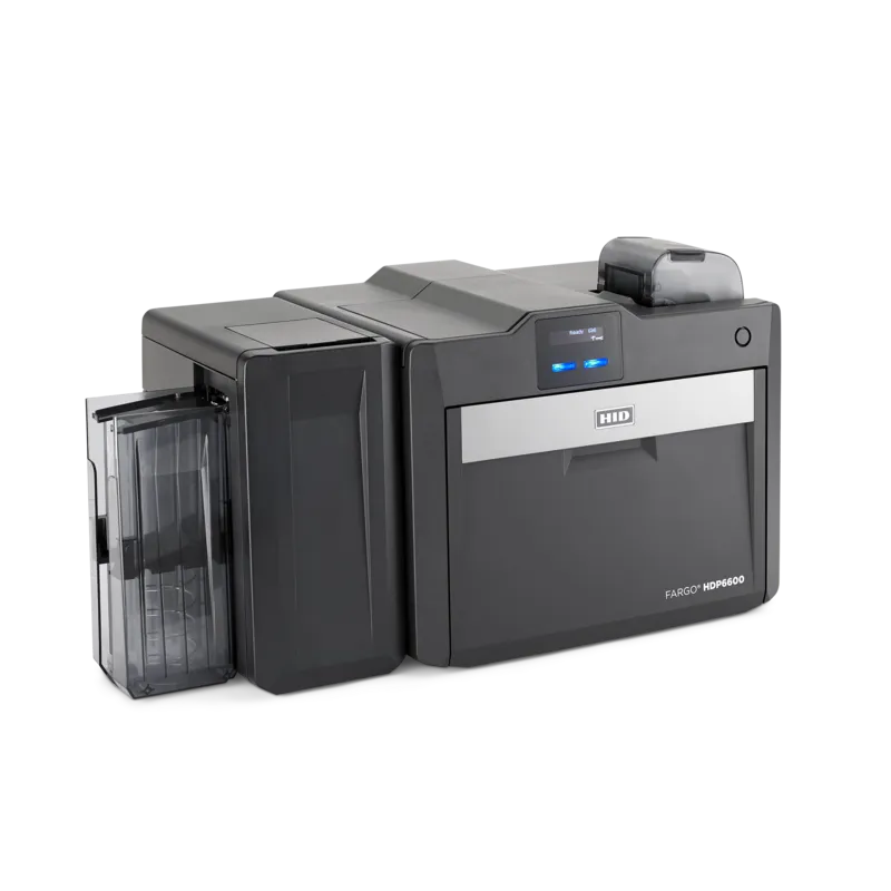 impressora Fargo hdp6600 dual side sem flatenner e vista na diagonal